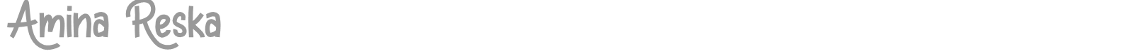Amina Reska font preview